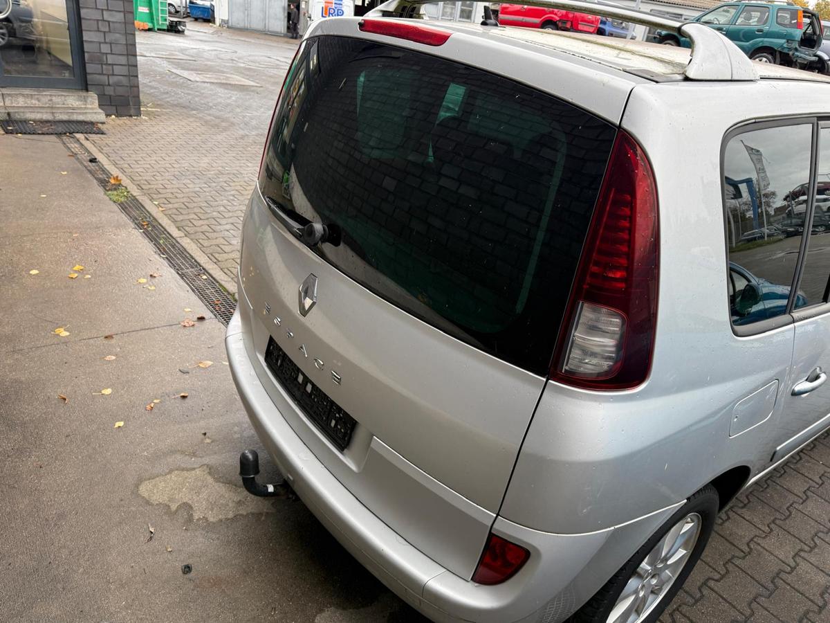 Renault Espace 4 JK original Heckklappe mit Scheibe TED69 Platin Grau Metallic BJ08